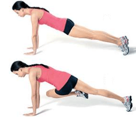a series of exercises to slim the abdomen