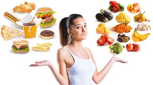 Avoid unhealthy empty calories in favor of healthy foods for weight loss