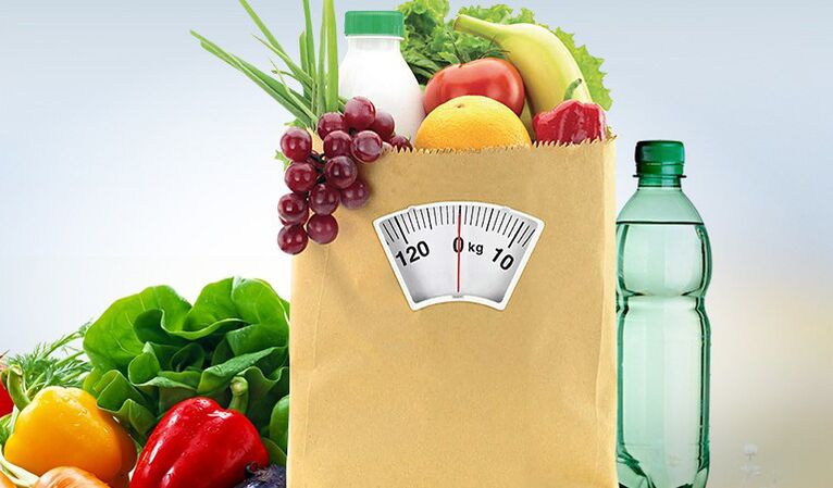 water and slimming products per week per 7 kg
