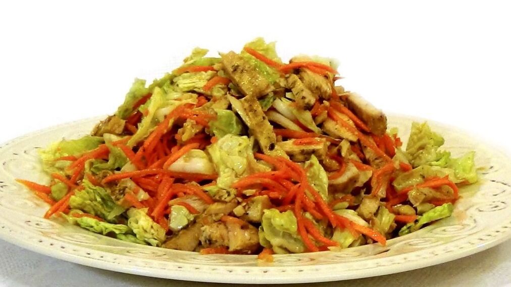 During the last stage of Stabilization of the Dukan diet, you can treat yourself to chicken salad